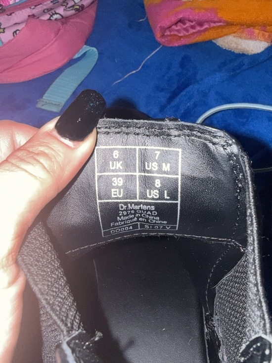 Dr. Martens Black Leather 2976 Chelsea Boot (Interior Label Visible)